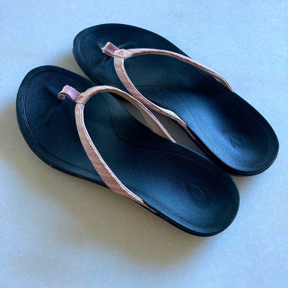 Olukai Ho’opio Pink Flip Flop Beach Sandal Women’s 8